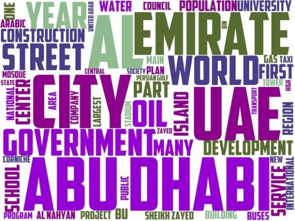 Abu Dhabi Wordart Crafting