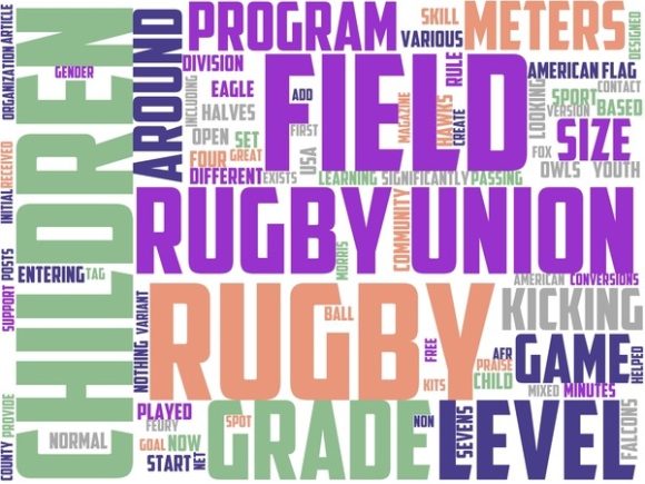 American Flag Rugby Wordart Tie Dye