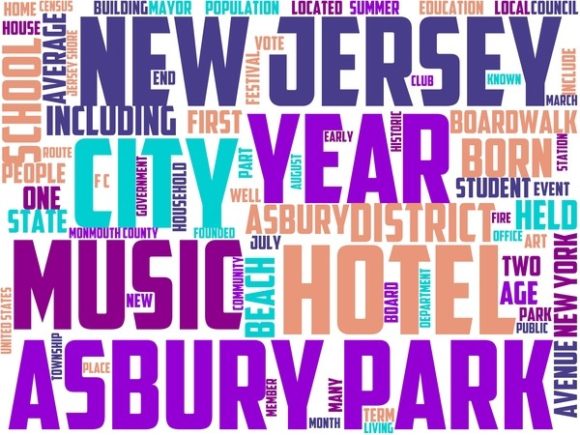 Asbury Park Wordart Tumbler