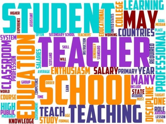Assistant Teacher Wordart Background