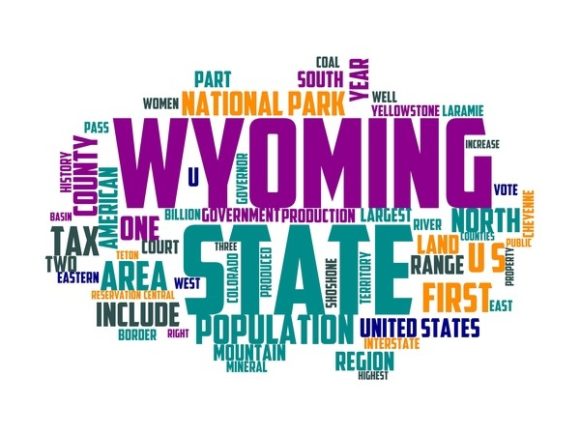 Wyoming Typography Print